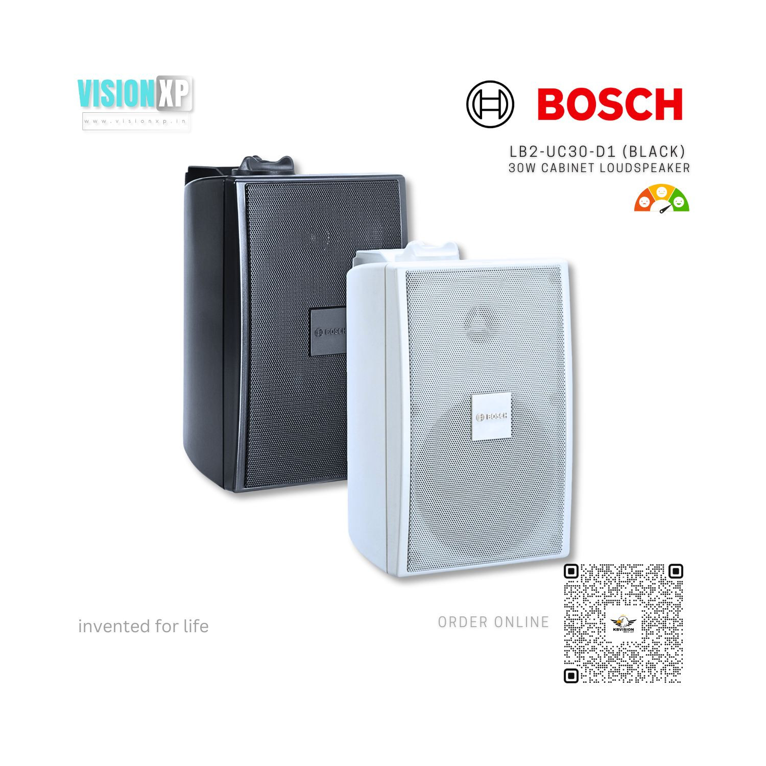 Bosch LB2-UC30-D1 30W Black Cabinet Box Loudspeaker